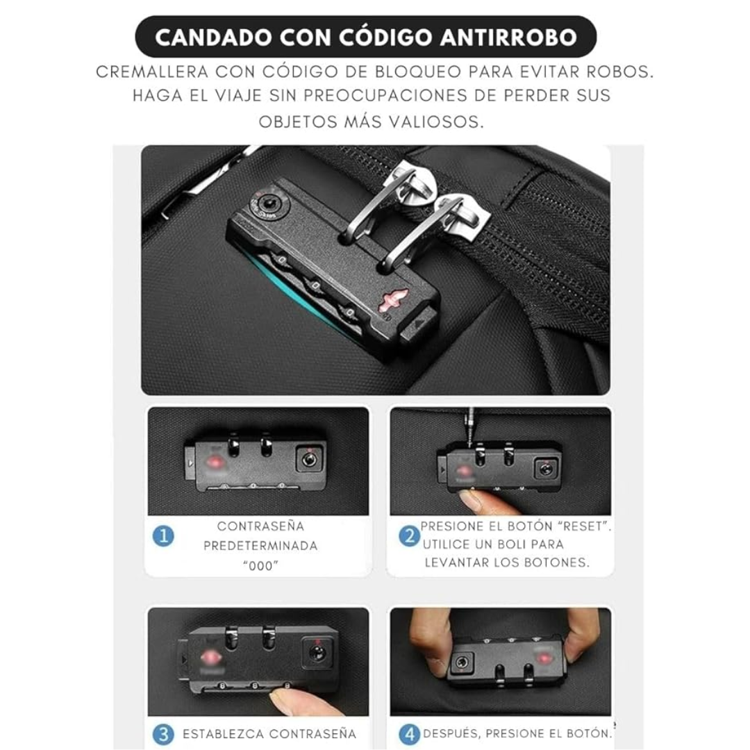 SkyVault™- Mochila de viaje